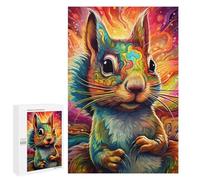 Puzzle Per Adulti1000 PCS Colorful Squirrel Artwork-2 Puzzle Per Adolescenti Gioco Rompicapo Migliora La Memoria Aiuta Ad Allenare Il Cervello 1000 PCS