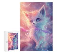 Puzzle Per Adulti1000 PCS Cute Fox in Galaxy Puzzle, Rompicapo, Gioco Di Analisi E Logica, Ideale Come Regalo Per Tutta La Famiglia 1000 PCS