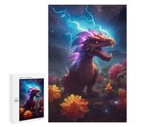 Puzzle Per Adulti1000 PCS Dragon Amidst Flowers Puzzle Rompicapo Gioco Di Assemblaggio Di Modelli Unici Per Compleanni E Regali 1000 PCS