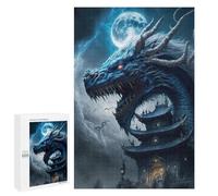 Puzzle Per Adulti1000 PCS Dragon's Moonlit Palace -1 Puzzle Per Adolescenti Gioco Rompicapo Migliora La Memoria Aiuta Ad Allenare Il Cervello 1000 PCS