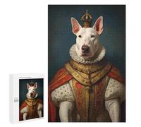 Puzzle Per Adulti1000 PCS English Bull Terrier King Puzzle, Rompicapo, Gioco Di Analisi E Logica, Ideale Come Regalo Per Tutta La Famiglia 1000 PCS
