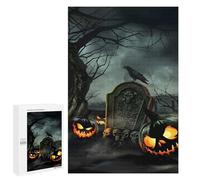 Puzzle Per Adulti1000 PCS Halloween Graveyard Scene Puzzle Rompicapo Gioco Di Assemblaggio Di Modelli Unici Per Compleanni E Regali 1000 PCS