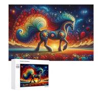 Puzzle Per Adulti1000 PCS Magical Rainbow Horse Artwork Puzzle Per Adolescenti Gioco Rompicapo Migliora La Memoria Aiuta Ad Allenare Il Cervello 1000 PCS