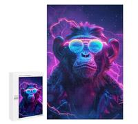 Puzzle Per Adulti1000 PCS Monkey Animal Space Puzzle Rompicapo Gioco Di Assemblaggio Di Modelli Unici Per Compleanni E Regali 1000 PCS