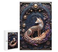Puzzle Per Adulti1000 PCS Mythical Red Fox Art Deco Puzzle Rompicapo Gioco Di Assemblaggio Di Modelli Unici Per Compleanni E Regali 1000 PCS
