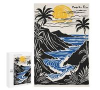 Puzzle Per Adulti1000 PCS Puerto Rico Coastal Landscape Art Puzzle Per Adulti Per Divertimento in Famiglia Attività Divertenti A Casa Gioco Stimolante Per Tutta La Famiglia 1000 PCS