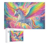 Puzzle Per Adulti1000 PCS Rainbow Unicorn Wallpaper Puzzle, Rompicapo, Gioco Di Analisi E Logica, Ideale Come Regalo Per Tutta La Famiglia 1000 PCS