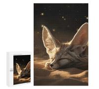 Puzzle Per Adulti1000 PCS Sleeping Fennec Fox in The Desert Puzzle Rompicapo Gioco Di Assemblaggio Di Modelli Unici Per Compleanni E Regali 1000 PCS