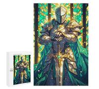 Puzzle Per Adulti1000 PCS Stained Glass Paladin Puzzle Rompicapo Gioco Di Assemblaggio Di Modelli Unici Per Compleanni E Regali 1000 PCS