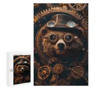 Puzzle Per Adulti1000 PCS Steampunk Animal Bear Puzzle Rompicapo Gioco Di Assemblaggio Di Modelli Unici Per Compleanni E Regali 1000 PCS