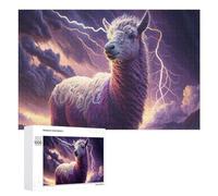 Puzzle Per Adulti1000 PCS Thundering Llama Nature's Majesty Unleashed! Puzzle Per Adolescenti Gioco Rompicapo Migliora La Memoria Aiuta Ad Allenare Il Cervello 1000 PCS