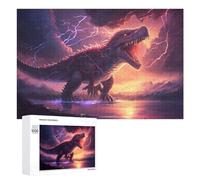 Puzzle Per Adulti1000 PCS Thundering Tyrannosaurus Rex Puzzle Per Adolescenti Gioco Rompicapo Migliora La Memoria Aiuta Ad Allenare Il Cervello 1000 PCS