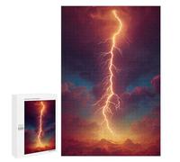 Puzzle Per Adulti1000 PCS Thunderstorm with Lightning Strike Puzzle Per Adulti Giochi Rilassanti Che Migliorano La Memoria, Ideali Come Regali Per Tutta La Famiglia 1000 PCS
