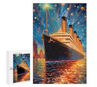 Puzzle Per Adulti1000 PCS Titanic Watercolor Puzzle Per Adolescenti Gioco Rompicapo Migliora La Memoria Aiuta Ad Allenare Il Cervello 1000 PCS