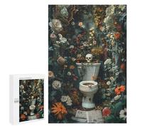 Puzzle Per Adulti1000 PCS Vintage Dark Toilett Puzzle Rompicapo Gioco Di Assemblaggio Di Modelli Unici Per Compleanni E Regali 1000 PCS