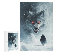 Puzzle Per Adulti1000 PCS White Wolf Encounter Puzzle Per Adulti Giochi Rilassanti Che Migliorano La Memoria, Ideali Come Regali Per Tutta La Famiglia 1000 PCS
