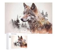 Puzzle Per Adulti1000 PCS Wild Wolf Spirit Puzzle, Rompicapo, Gioco Di Analisi E Logica, Ideale Come Regalo Per Tutta La Famiglia 1000 PCS