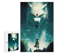 Puzzle Per Adulti1000 PCS Wolf Samurai Puzzle Per Adolescenti Per Divertimento in Famiglia Difficile E Stimolante Ottimo Regalo Per I Giocatori 1000 PCS