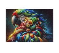 Puzzle Per Adulti1000pcs(38x26cm) Rainbow Parrot Art Puzzle Per Adolescenti Gioco Rompicapo Sfida Difficile Aiuta Ad Allenare Il Cervello 1000pcs(38x26cm)