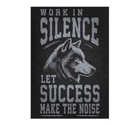 Puzzle Per Adulti1000pcs(38x26cm) Work Hard In Silence Wolf Puzzle Per Adulti Gioco Pratico Vacanza A Casa Passatempo Compleanno E Altri Regali 1000pcs(38x26cm)