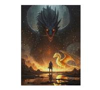 Puzzle Per Adulti1000pcs(52x38cm) Dragon Confrontation Hero And Beasts Puzzle Per Adulti Gioco Per Famiglie Sfida Difficile Ideale Come Regalo Per Tutta La Famiglia 1000pcs(52x38cm)