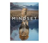 Puzzle Per Adulti1000pcs(52x38cm) Mindset Is Everything Lion Puzzle Per Adulti Gioco Per Famiglie Sfida Difficile Ideale Come Regalo Per Tutta La Famiglia 1000pcs(52x38cm)
