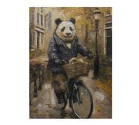 Puzzle Per Adulti1000pcs(52x38cm) Panda Amsterdam Bicycle Puzzle Per Adulti Gioco Rompicapo Taglio Di Precisione Offerta Come Regalo Per Tutta La Famiglia 1000pcs(52x38cm)