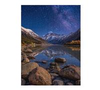 Puzzle Per Adulti1000pcs(52x38cm) Starry Night Mountain Reflections -1 Puzzle Per Adulti Giocattoli Fai Da Te Regalo Di Compleanno Regali Unici Per Compleanno E Natale 1000pcs(52x38cm)