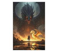 Puzzle Per Adulti1000pcs(75x50cm) Dragon Confrontation Hero And Beasts Puzzle Per Adulti Gioco Per Famiglie Sfida Difficile Ideale Come Regalo Per Tutta La Famiglia 1000pcs(75x50cm)