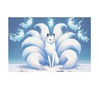 Puzzle Per Adulti1000pcs(75x50cm) Nine-tailed Fox Spirits Animal Puzzle Per Adolescenti Gioco Rompicapo Sfida Difficile Aiuta Ad Allenare Il Cervello 1000pcs(75x50cm)