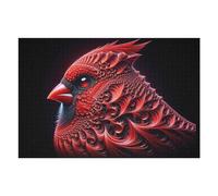 Puzzle Per Adulti1000pcs(75x50cm) Red Cardinal Bird Artwork Puzzle Per Adulti Giochi Rilassanti Perfetto Per Decorare E Come Regalo Per Tutta La Famiglia 1000pcs(75x50cm)