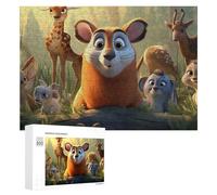 Puzzle Per Adulti300 PCS Animal Adventure Forest Friends Puzzle Per Adolescenti Gioco Rompicapo Migliora La Memoria Aiuta Ad Allenare Il Cervello 300 PCS