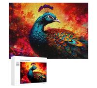 Puzzle Per Adulti300 PCS Colorful Peacock Artwork Puzzle Per Adolescenti Gioco Rompicapo Migliora La Memoria Aiuta Ad Allenare Il Cervello 300 PCS