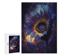Puzzle Per Adulti300 PCS Cosmic Sunflower Bloom-6 Puzzle Per Adulti Regalo Di Compleanno Difficile E Stimolante Regali Di Compleanno E Unici 300 PCS