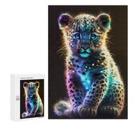 Puzzle Per Adulti300 PCS Cute Rainbow Baby Leopard Puzzle Rompicapo Gioco Di Assemblaggio Di Modelli Unici Per Compleanni E Regali 300 PCS
