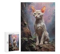 Puzzle Per Adulti300 PCS Devon Rex Cat Puzzle, Rompicapo, Gioco Di Analisi E Logica, Ideale Come Regalo Per Tutta La Famiglia 300 PCS