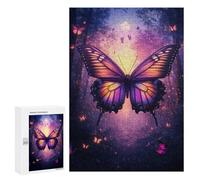 Puzzle Per Adulti300 PCS Enchanted Butterfly Forest Puzzle Per Adolescenti Corsa Di Velocità Manuale Lista Dei Desideri Con Babbo Natale Gioco Stimolante Giocattoli 300 PCS