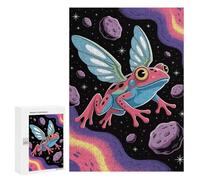 Puzzle Per Adulti300 PCS Flying Frog in Space Puzzle Per Adulti Gioco Pratico Decorazione Perfetta Regali Di Natale E Compleanno 300 PCS