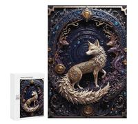 Puzzle Per Adulti300 PCS Golden Art FoxSteampunk Puzzle Per Adulti Giochi Rilassanti Antistress Regalo Di Compleanno, Regali, 300 PCS