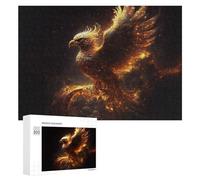 Puzzle Per Adulti300 PCS Golden Phoenix Rising Mystic Artwork Puzzle Per Adolescenti Gioco Rompicapo Migliora La Memoria Aiuta Ad Allenare Il Cervello 300 PCS