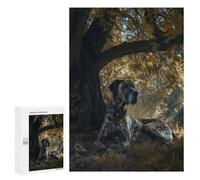 Puzzle Per Adulti300 PCS Great Dane Under A Tree Puzzle Per Adulti Gioco Per Famiglie Vacanza A Casa Passatempo Per Compleanno, Natale 300 PCS