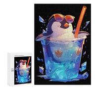 Puzzle Per Adulti300 PCS Ice Cold Penguin Drink Puzzle Per Adolescenti Gioco Rompicapo Migliora La Memoria Aiuta Ad Allenare Il Cervello 300 PCS