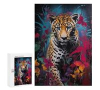 Puzzle Per Adulti300 PCS Leopard Banksy Graffiti Puzzle Rompicapo Gioco Di Assemblaggio Di Modelli Unici Per Compleanni E Regali 300 PCS