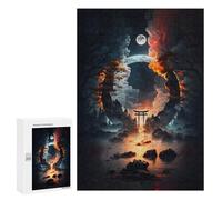 Puzzle Per Adulti300 PCS Magic Portal at Torii Gate Puzzle Per Adolescenti Gioco Rompicapo Migliora La Memoria Aiuta Ad Allenare Il Cervello 300 PCS