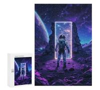 Puzzle Per Adulti300 PCS Purple Space Neon Altar Puzzle Per Adolescenti Gioco Rompicapo Migliora La Memoria Aiuta Ad Allenare Il Cervello 300 PCS