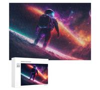 Puzzle Per Adulti300 PCS Space Astronaut Adventure -2 Puzzle, Rompicapo, Gioco Di Analisi E Logica, Ideale Come Regalo Per Tutta La Famiglia 300 PCS