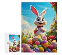 Puzzle Per Adulti300 PCS The Easter Bunny Puzzle Rompicapo Gioco Di Assemblaggio Di Modelli Unici Per Compleanni E Regali 300 PCS