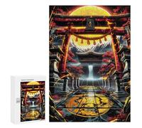 Puzzle Per Adulti300 PCS Torii Gate Waterfall Puzzle Rompicapo Gioco Di Assemblaggio Di Modelli Unici Per Compleanni E Regali 300 PCS