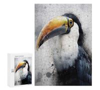 Puzzle Per Adulti300 PCS Toucan Beauty Watercolor Puzzle Rompicapo Gioco Di Assemblaggio Di Modelli Unici Per Compleanni E Regali 300 PCS