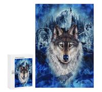 Puzzle Per Adulti300 PCS Wolf Pack Moonlit Majesty Puzzle, Rompicapo, Gioco Di Analisi E Logica, Ideale Come Regalo Per Tutta La Famiglia 300 PCS